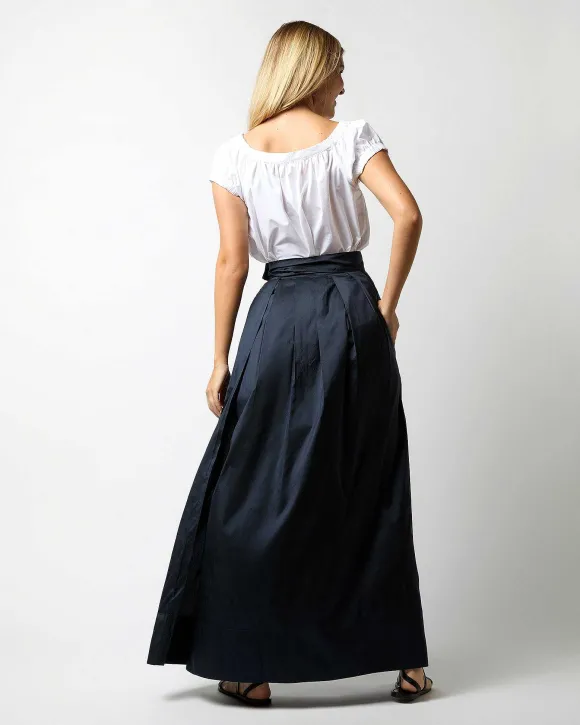 Pleated Wrap Skirt^Ann Mashburn Fashion