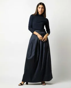 Pleated Wrap Skirt^Ann Mashburn Fashion