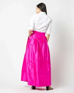 Pleated Wrap Skirt^Ann Mashburn Hot