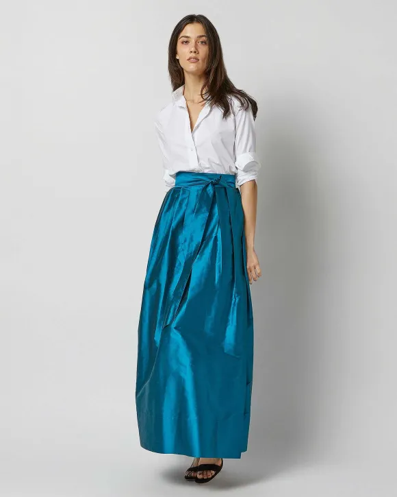 Pleated Wrap Skirt^Ann Mashburn Discount