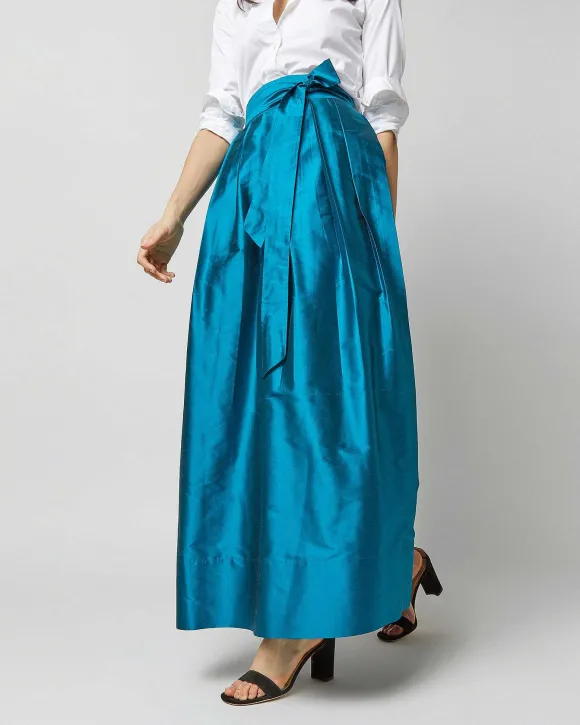 Pleated Wrap Skirt^Ann Mashburn Discount