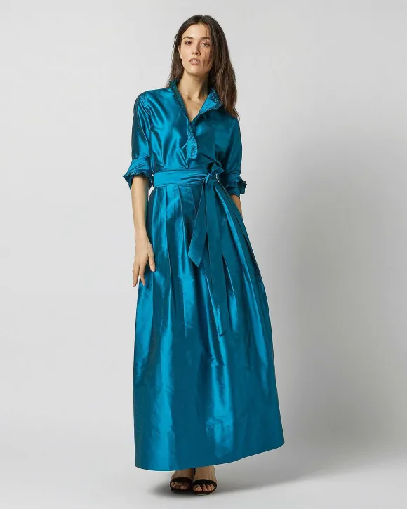 Pleated Wrap Skirt^Ann Mashburn Discount