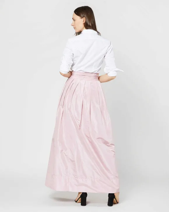 Reversible Pleated Wrap Skirt^Ann Mashburn Cheap