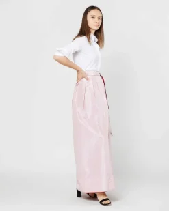 Reversible Pleated Wrap Skirt^Ann Mashburn Cheap