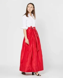Reversible Pleated Wrap Skirt^Ann Mashburn Cheap