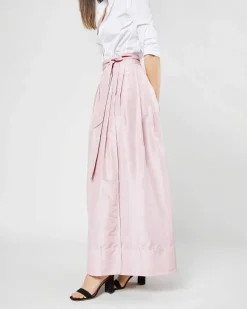 Reversible Pleated Wrap Skirt^Ann Mashburn Cheap