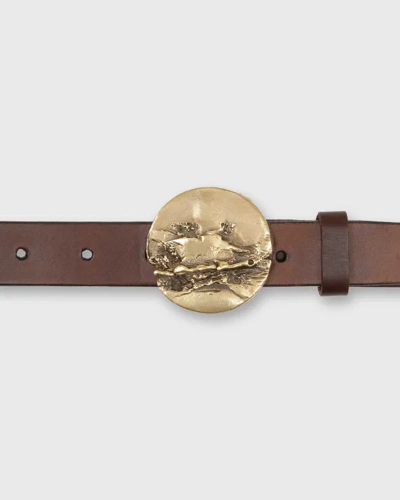 Round Abstract Belt Buckle^Mashburn Hot