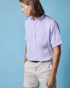 Short-Sleeved Button-Down Popover Shirt^Sid Mashburn Discount