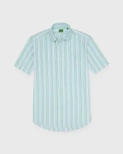 Short-Sleeved Button-Down Popover Sport Shirt^Sid Mashburn Cheap