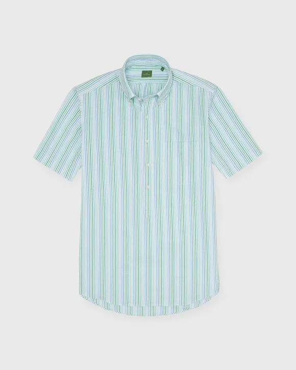 Short-Sleeved Button-Down Popover Sport Shirt^Sid Mashburn Cheap