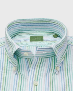 Short-Sleeved Button-Down Popover Sport Shirt^Sid Mashburn Cheap