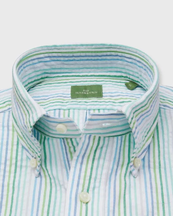 Short-Sleeved Button-Down Popover Sport Shirt^Sid Mashburn Cheap