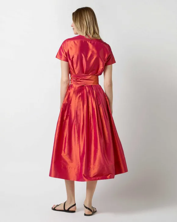 Short-Sleeved Classic Shirtwaist Dress^Ann Mashburn New