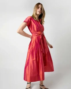 Short-Sleeved Classic Shirtwaist Dress^Ann Mashburn New