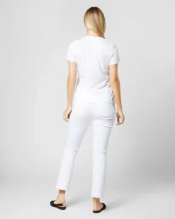 Short-Sleeved Deep-V Tee^Ann Mashburn Clearance