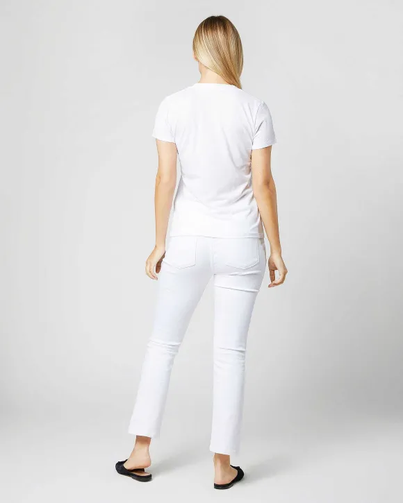 Short-Sleeved Deep-V Tee^Ann Mashburn Clearance