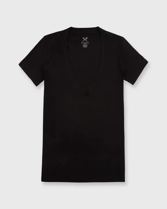 Short-Sleeved Deep-V Tee^Ann Mashburn Cheap