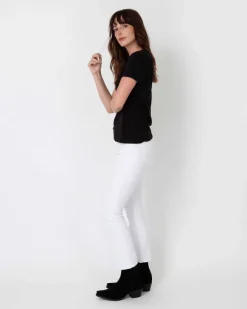 Short-Sleeved Deep-V Tee^Ann Mashburn Cheap