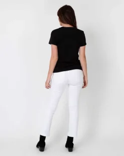 Short-Sleeved Deep-V Tee^Ann Mashburn Cheap