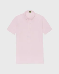 Short-Sleeved Knit Button-Down Popover Shirt^Sid Mashburn Store