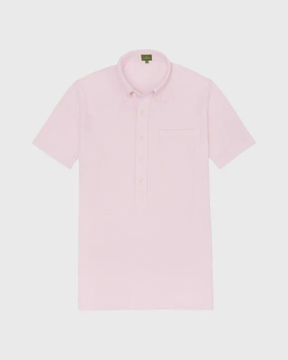 Short-Sleeved Knit Button-Down Popover Shirt^Sid Mashburn Online