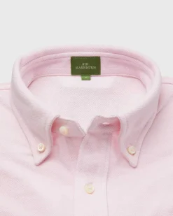 Short-Sleeved Knit Button-Down Popover Shirt^Sid Mashburn Online