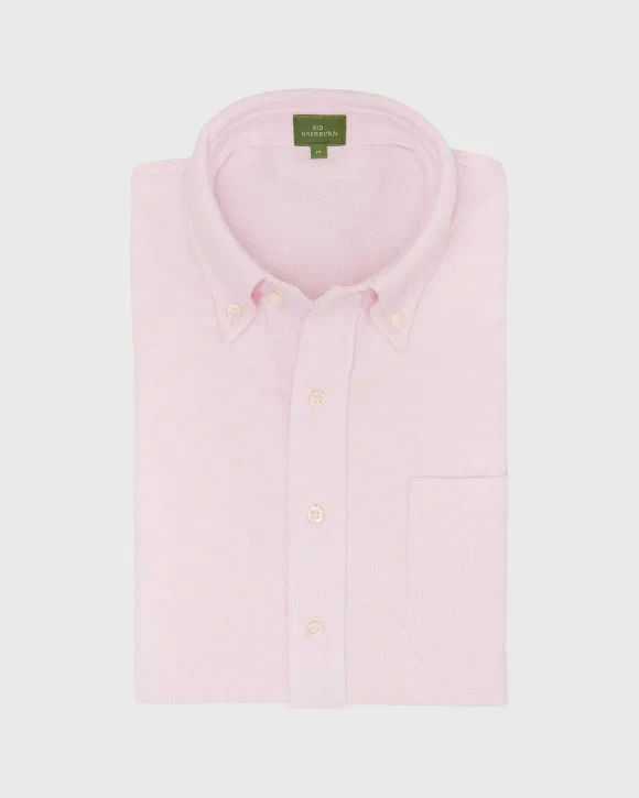 Short-Sleeved Knit Button-Down Popover Shirt^Sid Mashburn Online