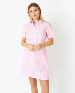 Short-Sleeved Popover Dress^Ann Mashburn Store