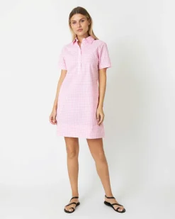 Short-Sleeved Popover Dress^Ann Mashburn Store