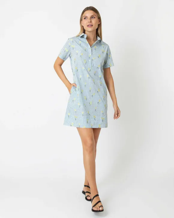 Short-Sleeved Popover Dress^Ann Mashburn Cheap