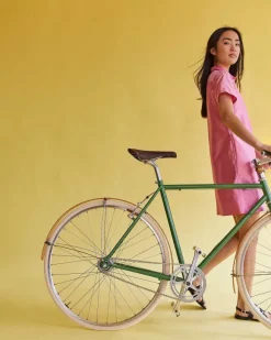 Short-Sleeved Popover Dress^Ann Mashburn Fashion