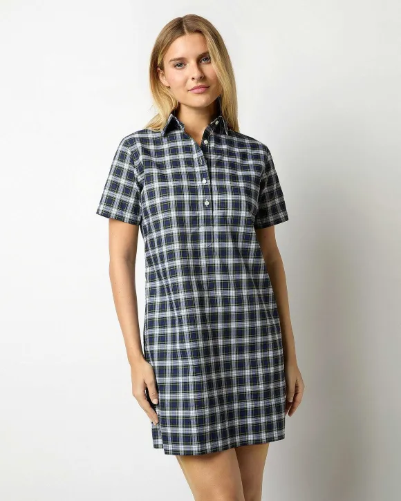 Short-Sleeved Popover Dress^Ann Mashburn Fashion