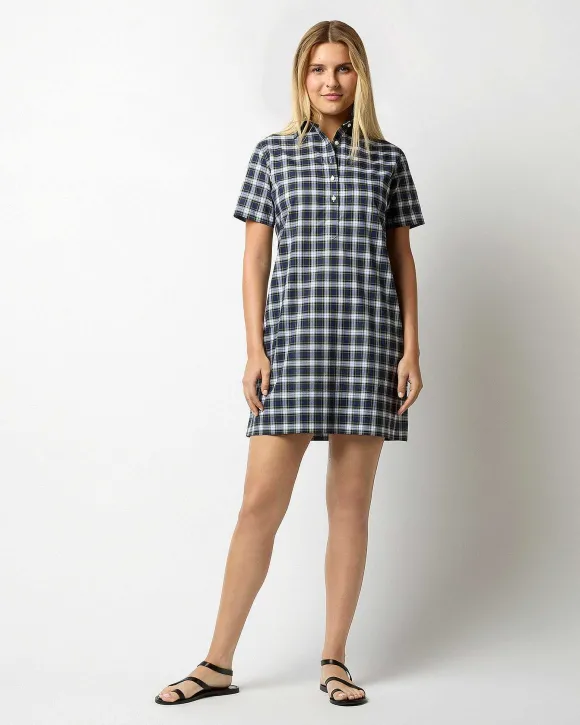 Short-Sleeved Popover Dress^Ann Mashburn Fashion