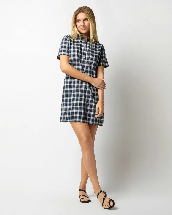 Short-Sleeved Popover Dress^Ann Mashburn Fashion