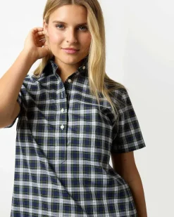 Short-Sleeved Popover Dress^Ann Mashburn Fashion