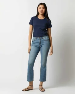 Short-Sleeved Relaxed Tee^Ann Mashburn Sale