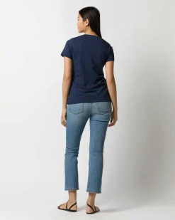 Short-Sleeved Relaxed Tee^Ann Mashburn Sale