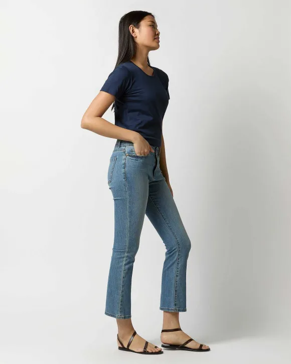 Short-Sleeved Relaxed Tee^Ann Mashburn Sale