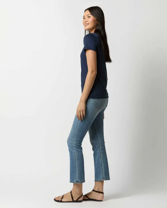 Short-Sleeved Relaxed Tee^Ann Mashburn Sale