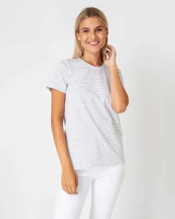Short-Sleeved Relaxed Tee^Ann Mashburn Store