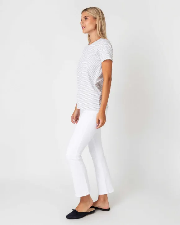 Short-Sleeved Relaxed Tee^Ann Mashburn Store