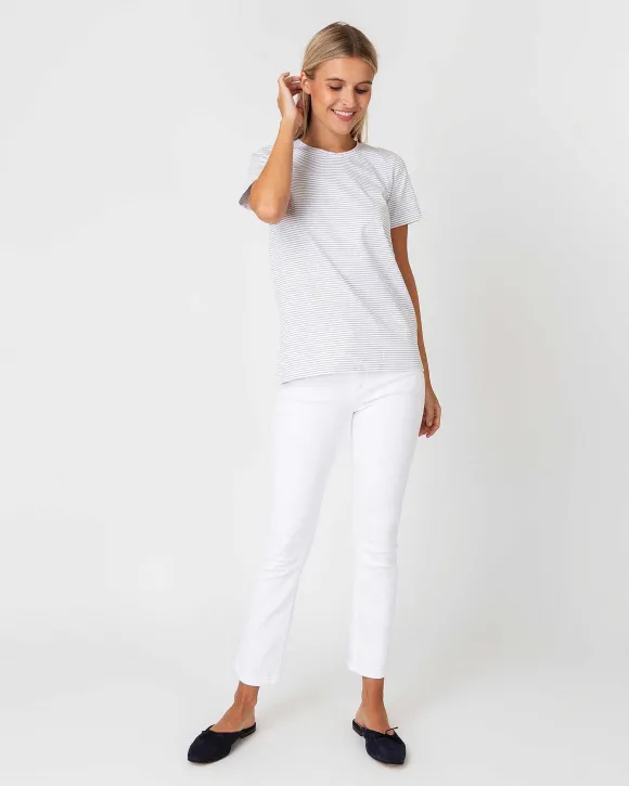 Short-Sleeved Relaxed Tee^Ann Mashburn Store