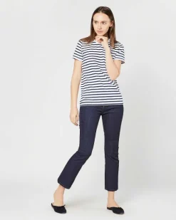Short-Sleeved Relaxed Tee^Ann Mashburn Sale