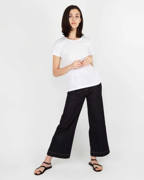 Short-Sleeved Relaxed Tee^Ann Mashburn Store