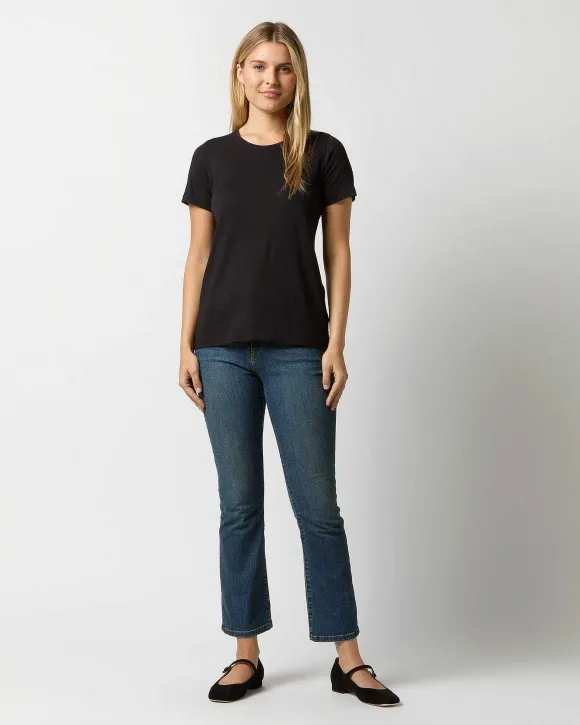 Short-Sleeved Relaxed Tee^Ann Mashburn Best Sale