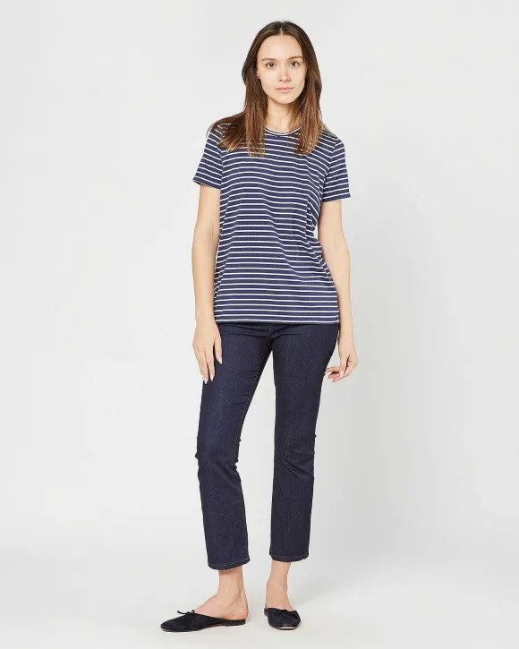 Short-Sleeved Relaxed Tee^Ann Mashburn Cheap