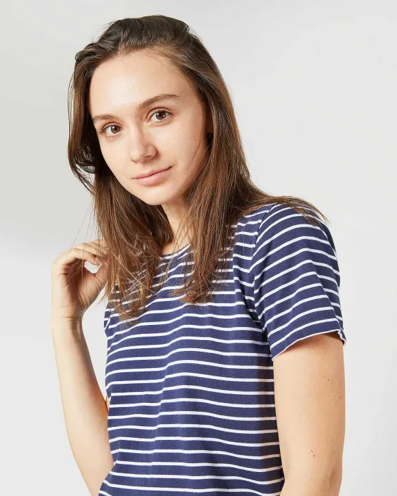 Short-Sleeved Relaxed Tee^Ann Mashburn Cheap