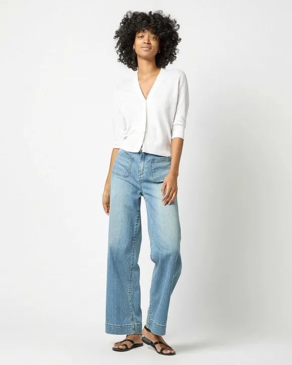 Short-Sleeved Rosie V-Neck Cardigan^Ann Mashburn Hot