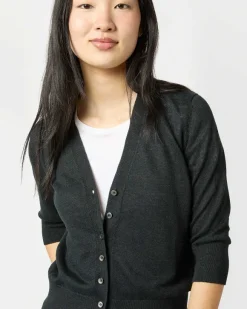 Short-Sleeved Rosie V-Neck Cardigan^Ann Mashburn Hot