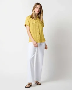 Short-Sleeved Safari Shirt^Ann Mashburn Cheap